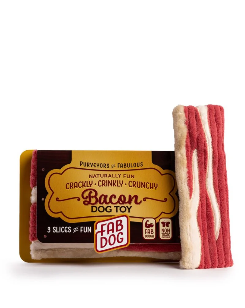 Bacon Squeaky Dog Toy - Image 3