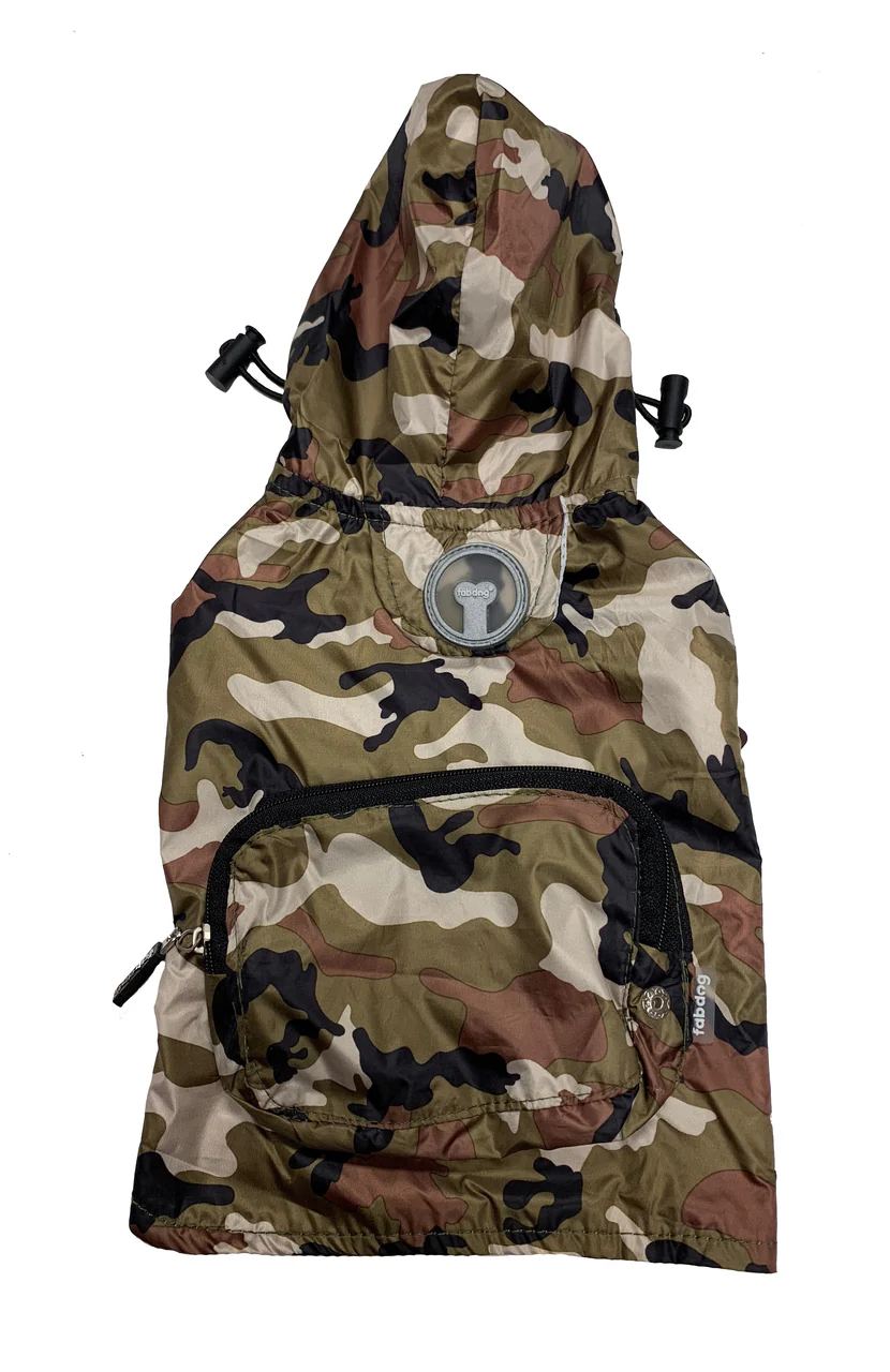 FAB DOG | Camo Packaway Raincoat