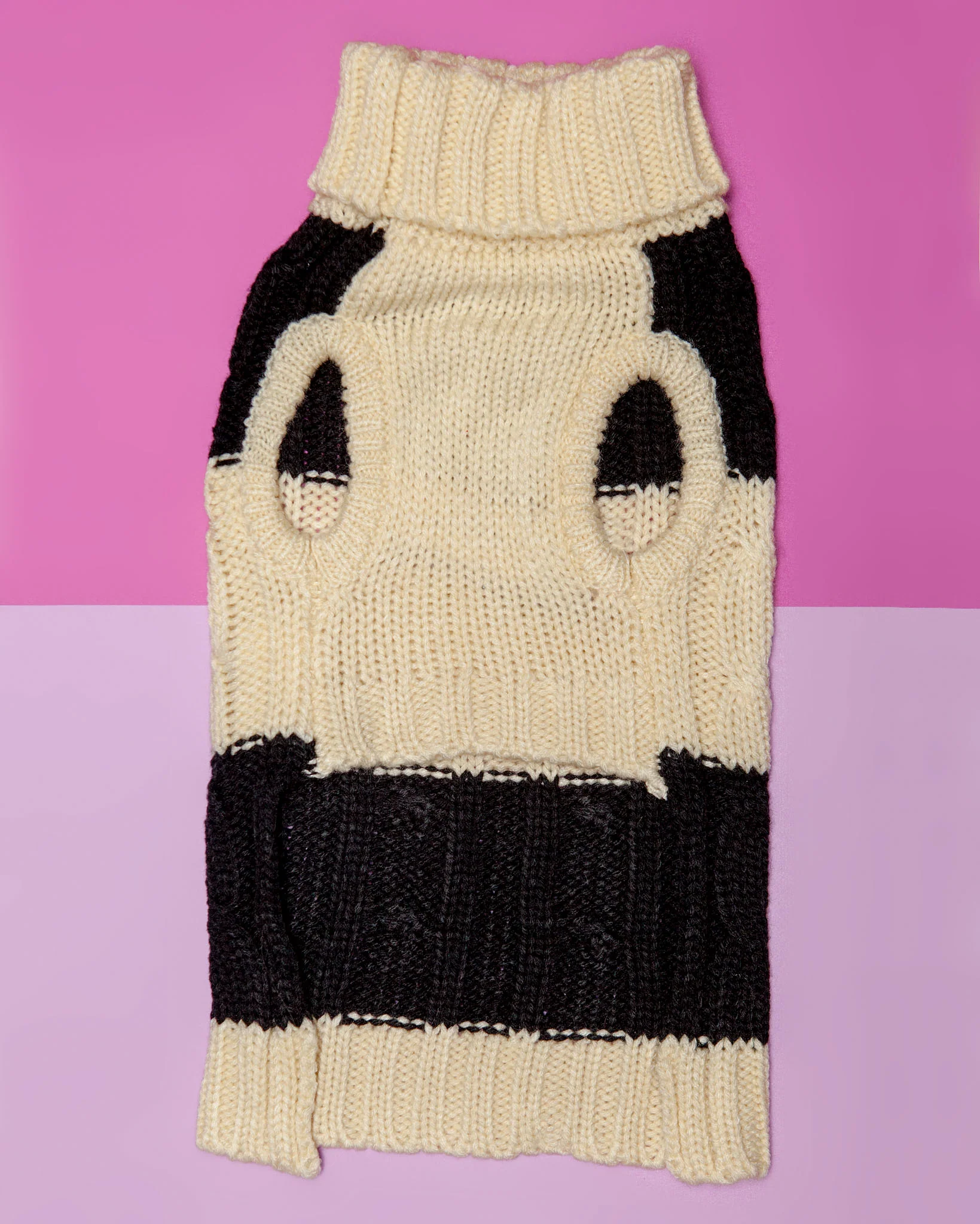 Fisherman Cable Striped Dog Sweater (FINAL SALE) - Image 2