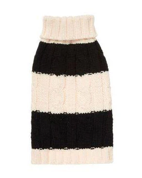 Fisherman Cable Striped Dog Sweater (FINAL SALE) - Image 4