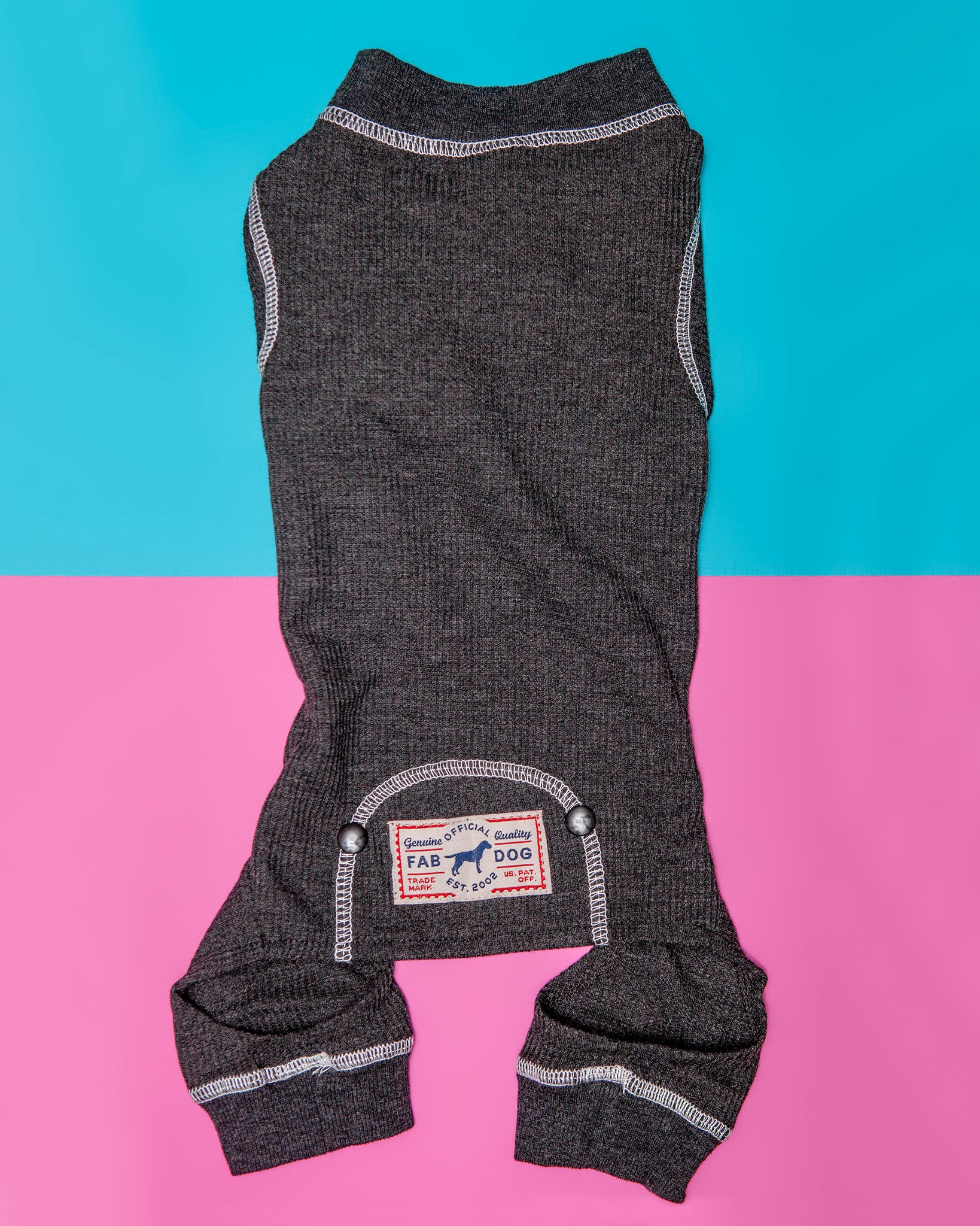 Thermal Dog PJs in Charcoal (FINAL SALE)