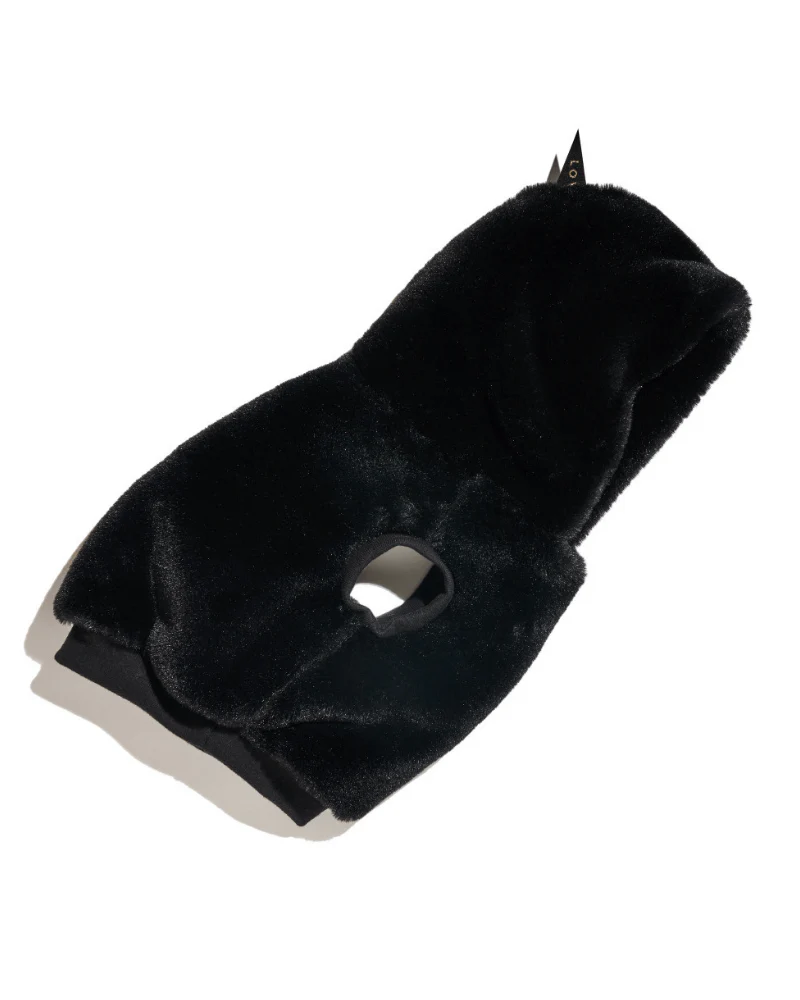 Faux Fur Dog Hoodie in Black << CLEARANCE >> - Image 7