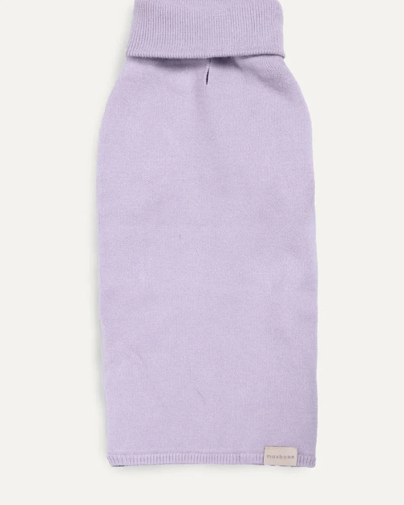 Feather Knit Dog Onesie in Lavender (FINAL SALE) - Image 5