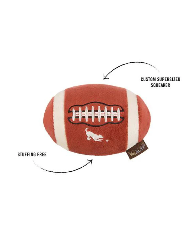 Fido's Football Squeaky Plush Dog Toy - Image 3