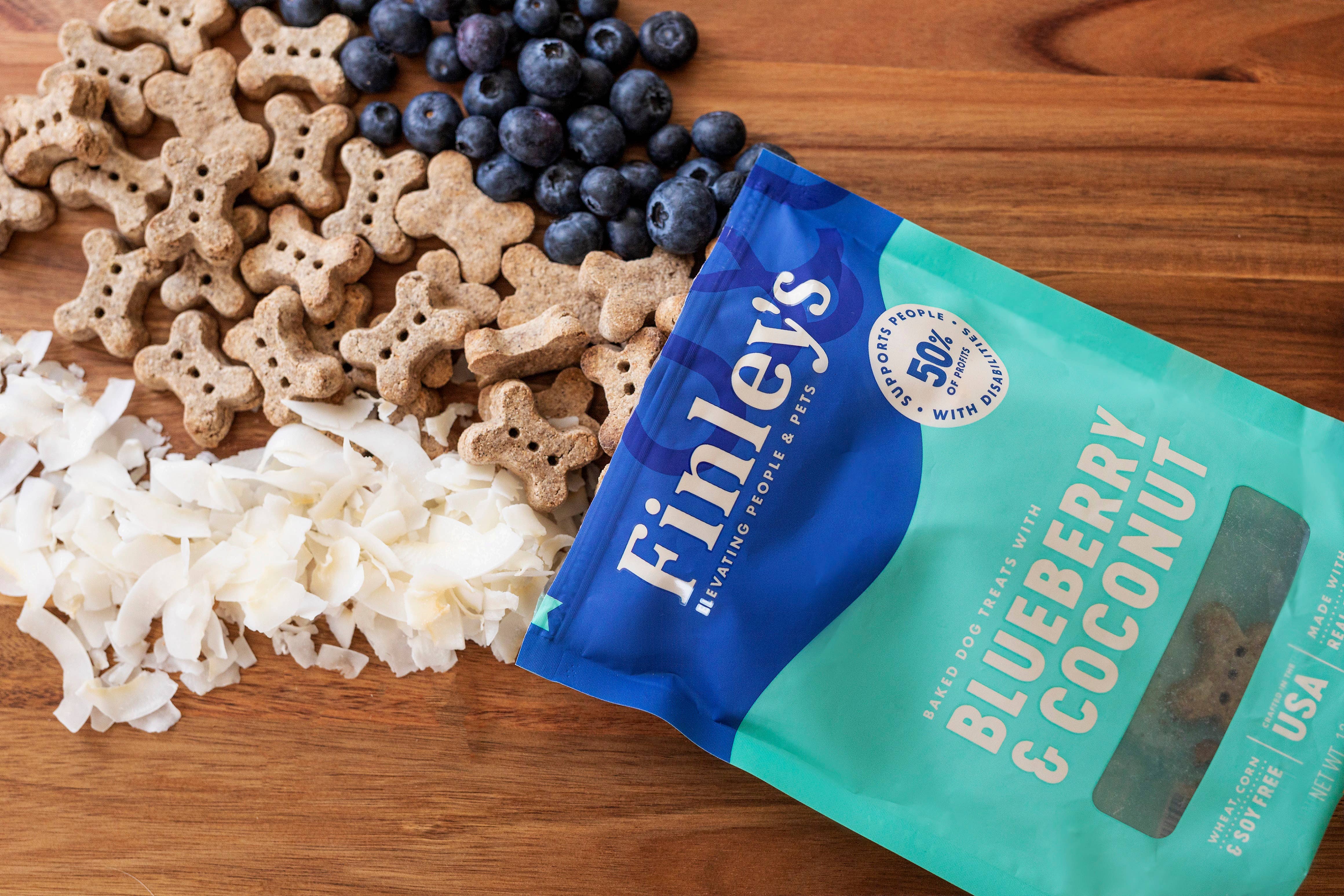 Blueberry & Coconut Crunchy Dog Biscuits - Image 3