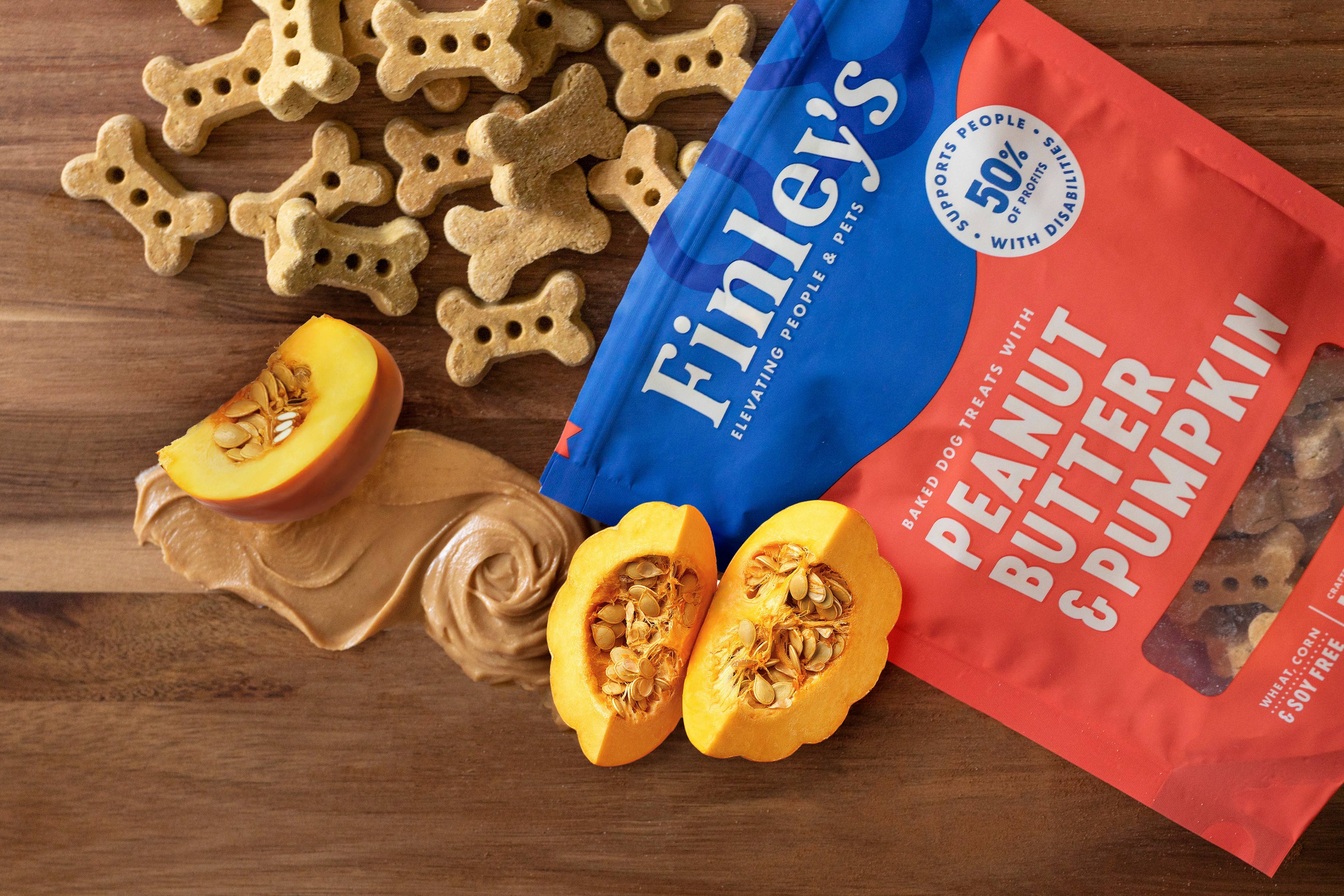 Peanut Butter & Pumpkin Crunchy Dog Biscuits - Image 3