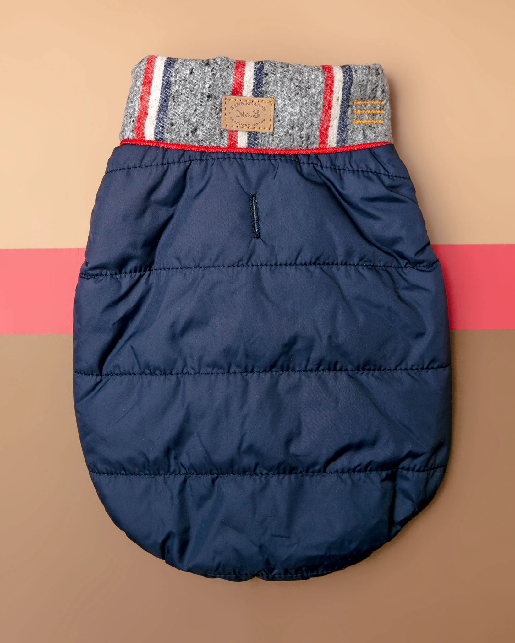 Baxter Bandana Puffer Dog Vest in Navy - Image 2