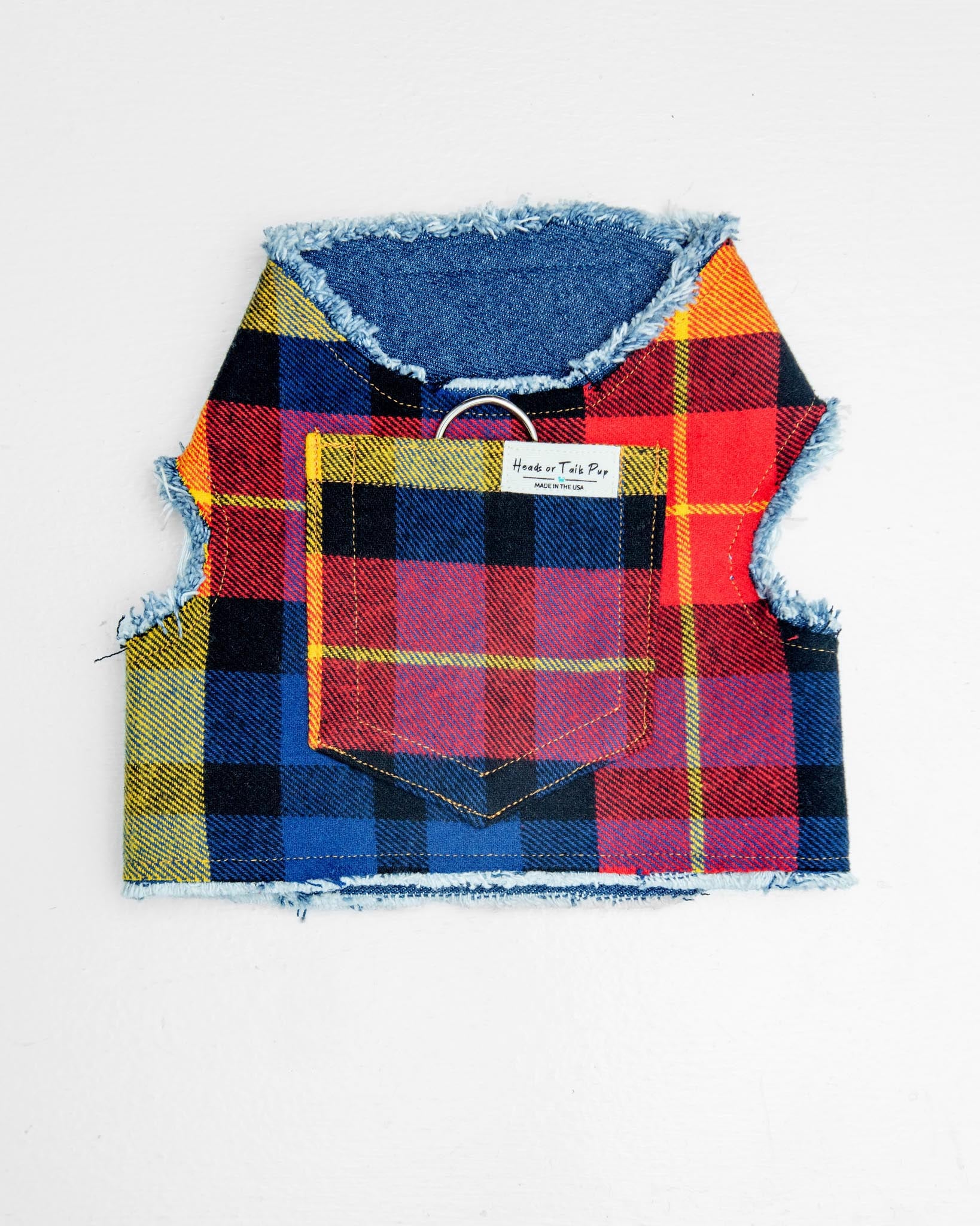 Bringside Plaid Print Dog Harness (Made in the USA)