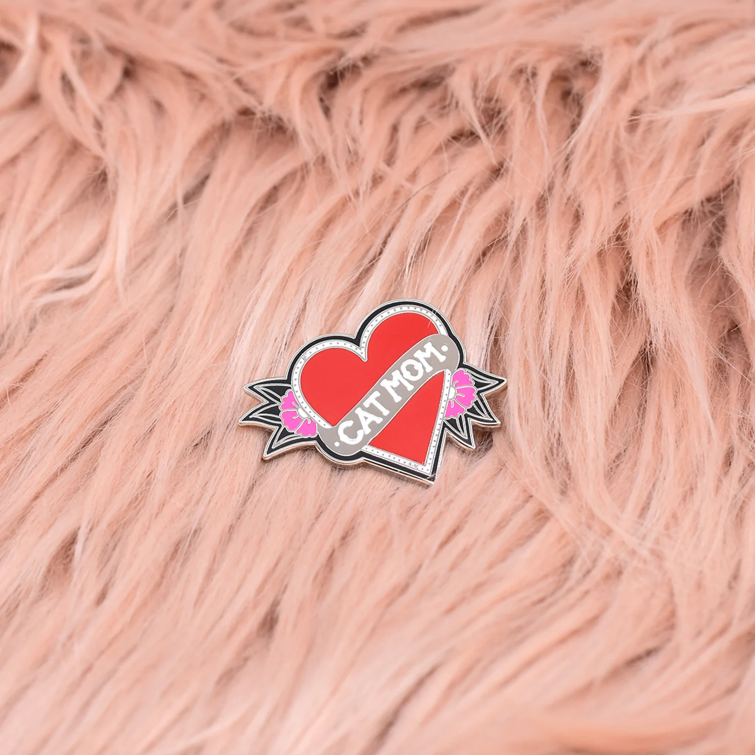 Cat Mom Enamel Pin - Image 2