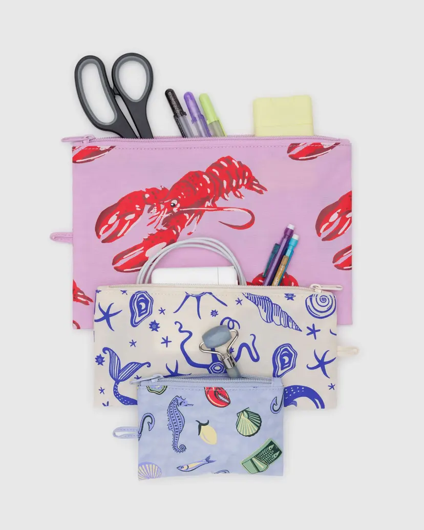 Flat Pouch Set in Sea Creatures - Image 2