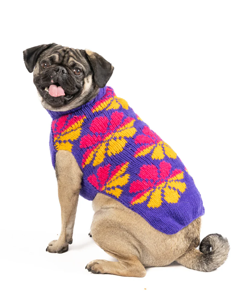 Flower Power Wool Dog Sweater (FINAL SALE) - Image 8