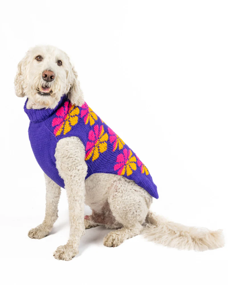 Flower Power Wool Dog Sweater (FINAL SALE) - Image 9