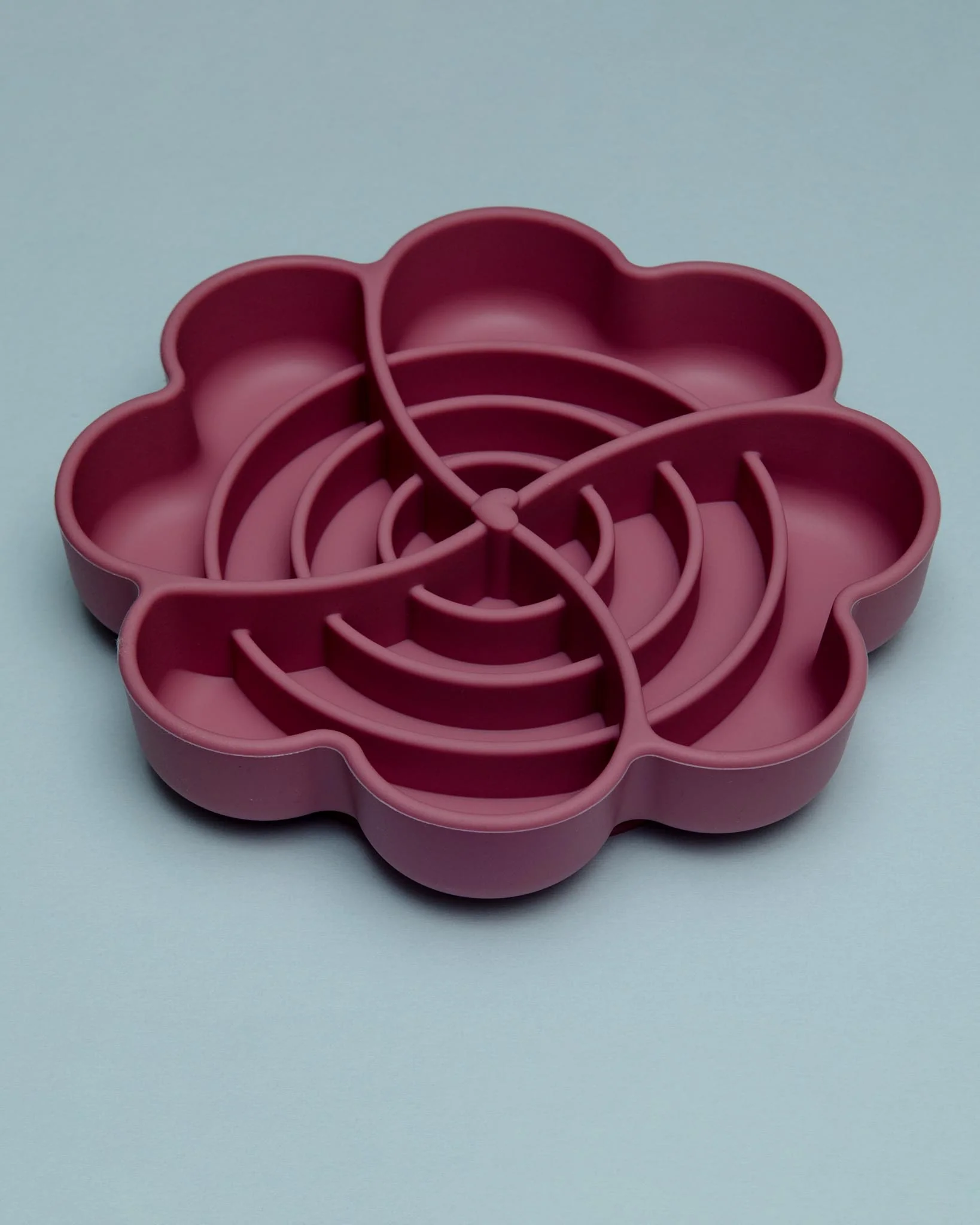 Flower Slow Feeder for Dogs and Cats in Strawberry