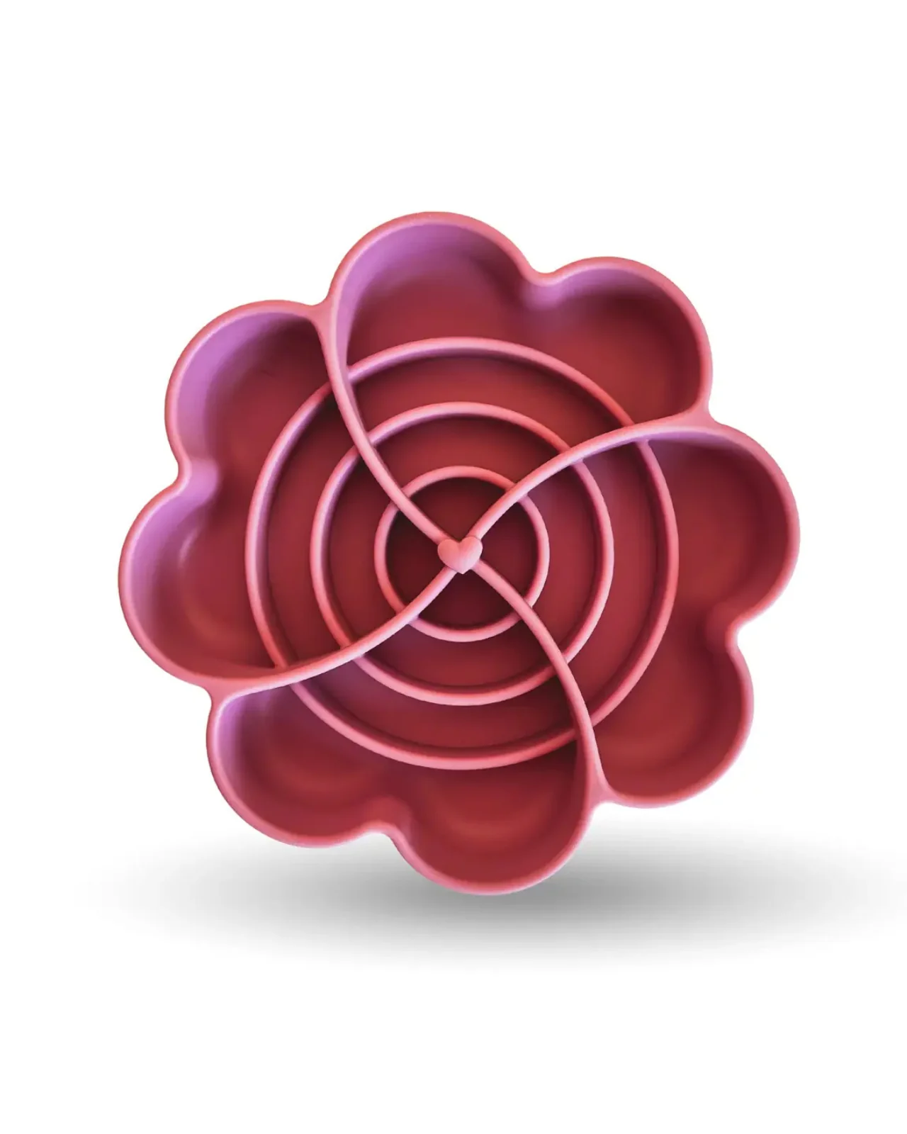 Flower Slow Feeder for Dogs and Cats in Strawberry - Image 3