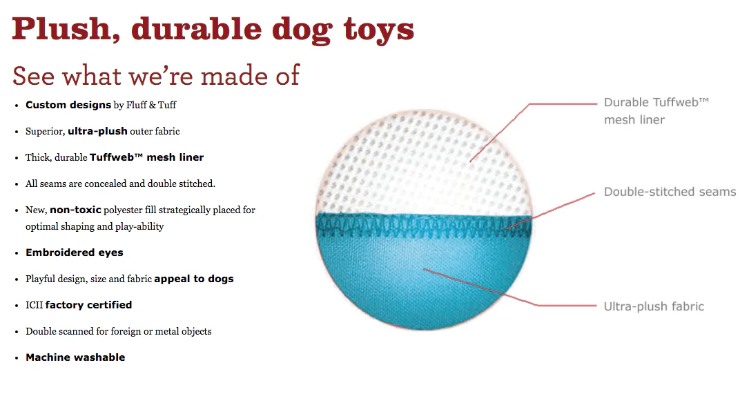 Cubby Bear Plush Squeaky Dog Toy - Image 6