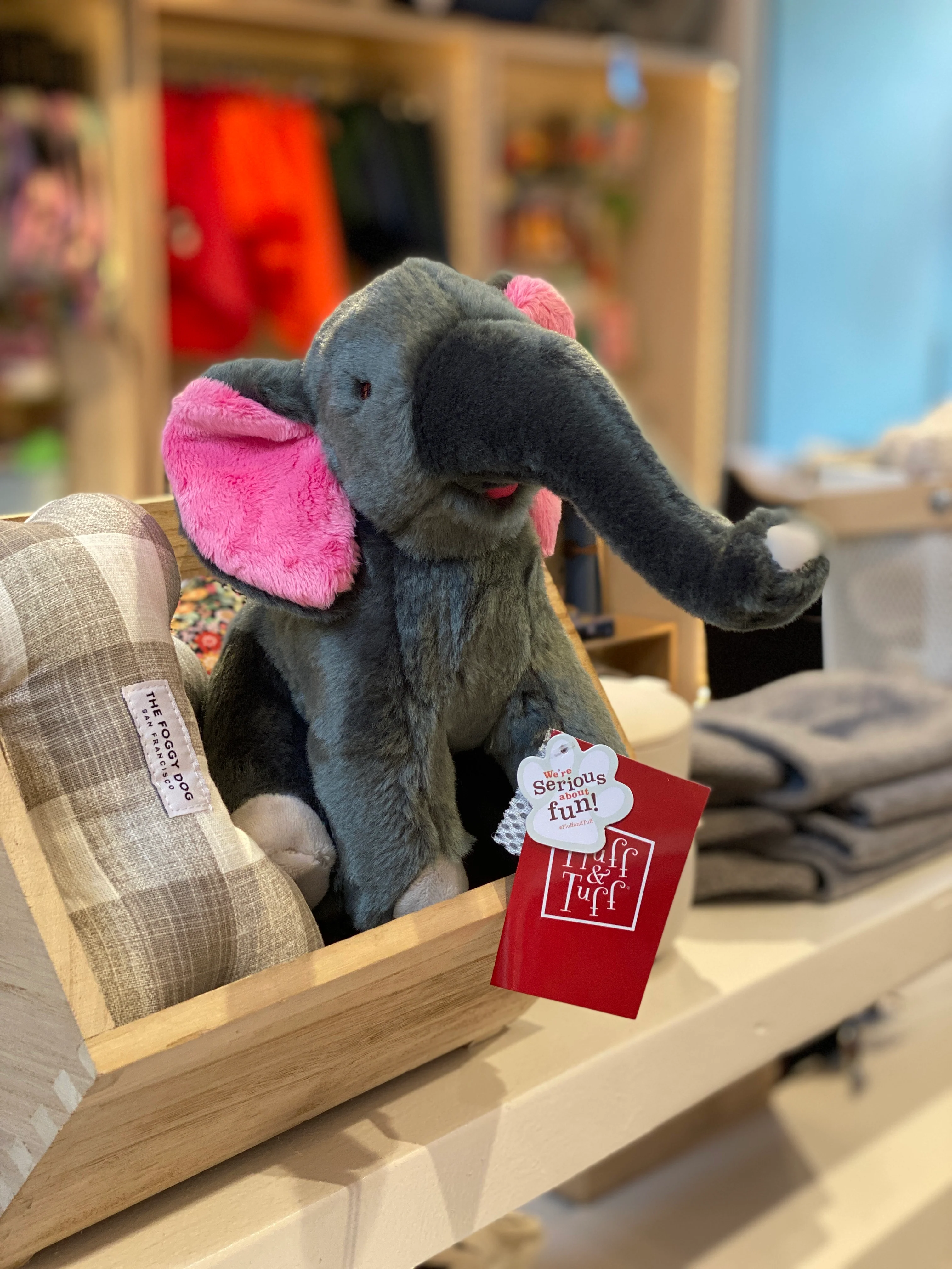Edsel the Elephant Plush Squeaky Dog Toy - Image 3