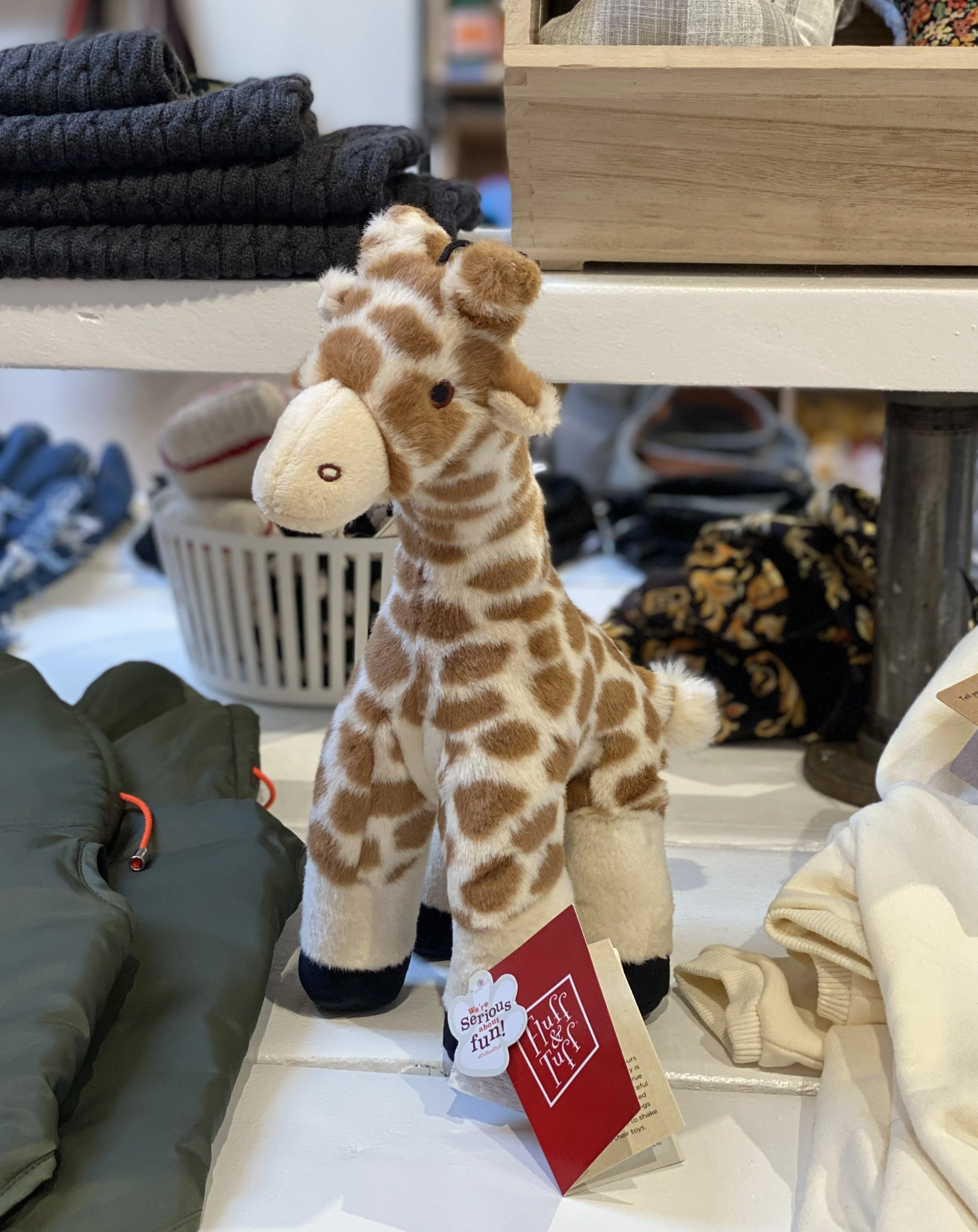 Nelly Giraffe Plush Squeaky Dog Toy - Image 3
