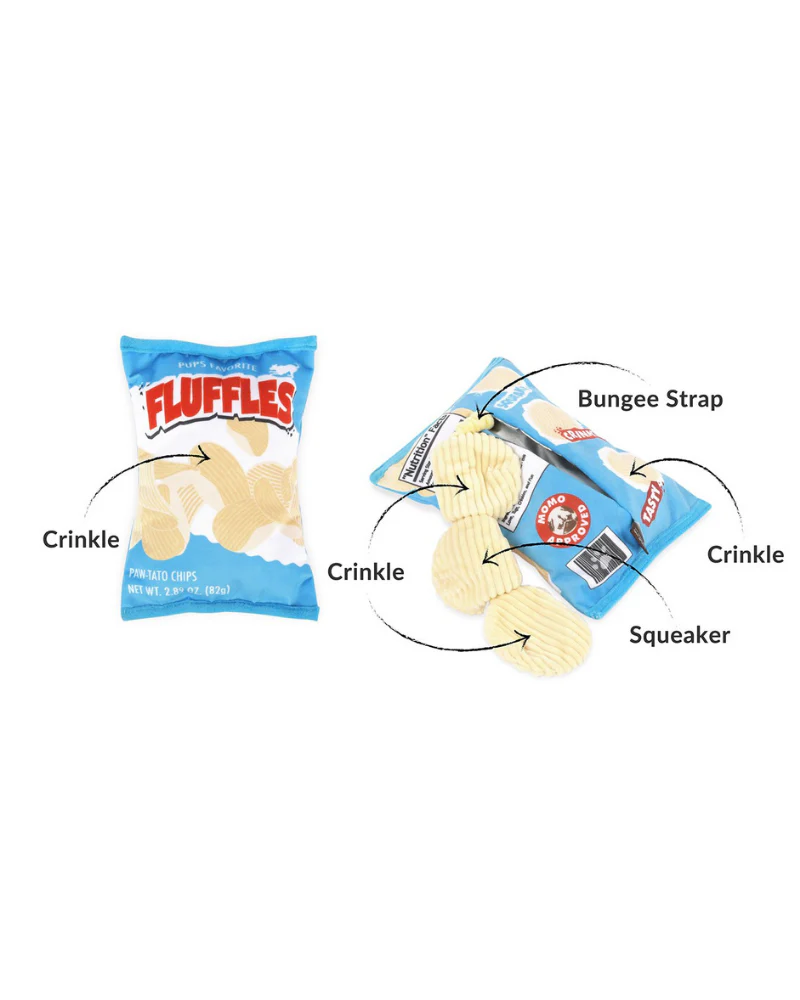 Fluffles Chips Crinkle Dog Toy - Image 7