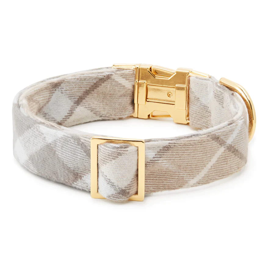 Andover Plaid Flannel Dog Collar (Made in the USA) (FINAL SALE) - Image 3