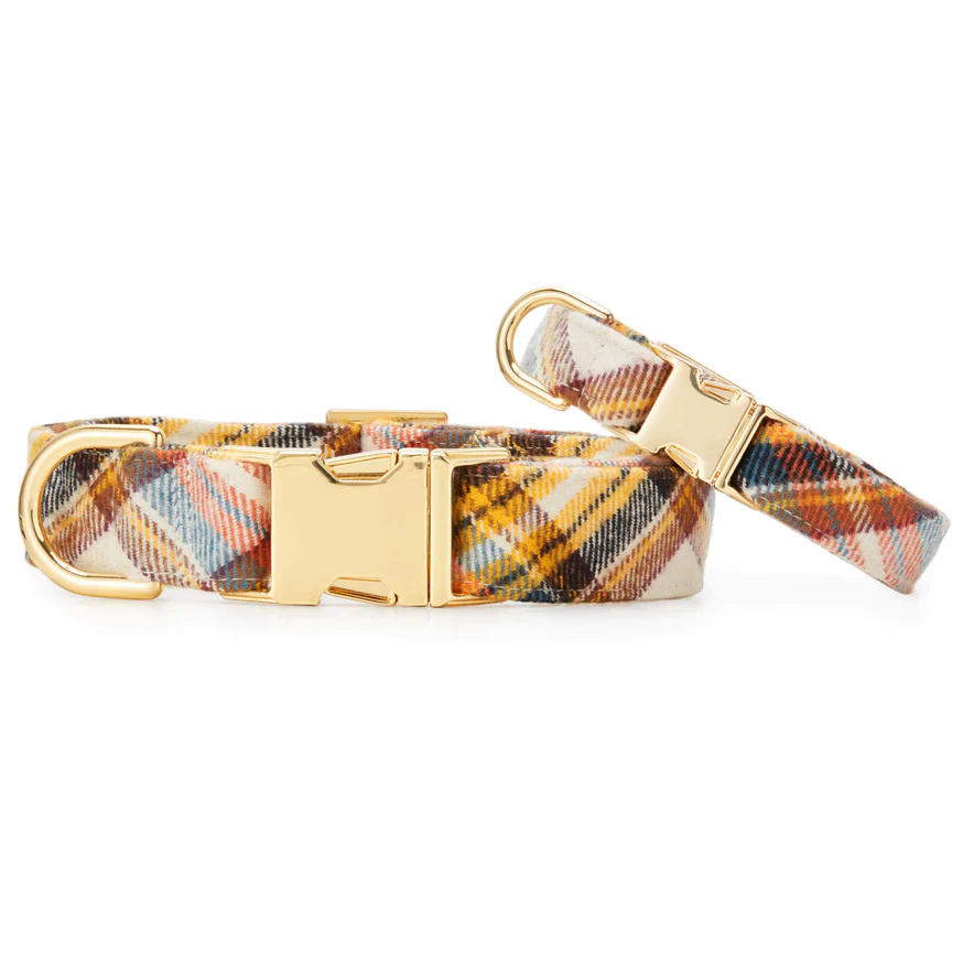 Cornucopia Flannel Dog Collar (Made in the USA) (FINAL SALE) - Image 3