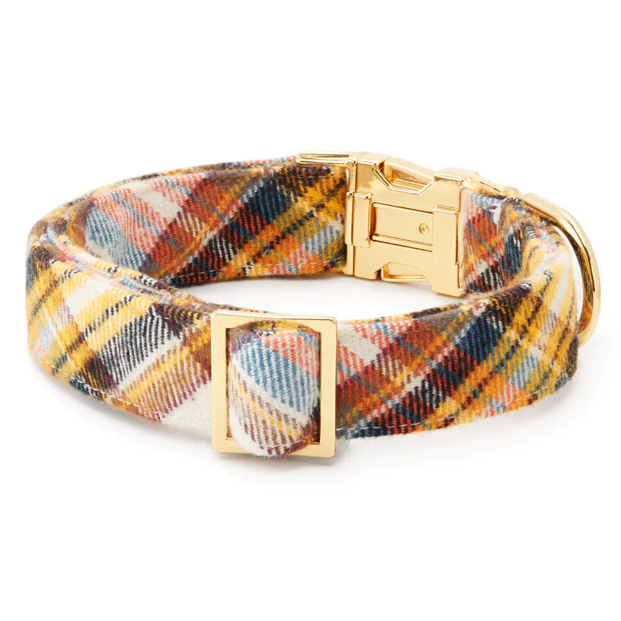 Cornucopia Flannel Dog Collar (Made in the USA) (FINAL SALE) - Image 4