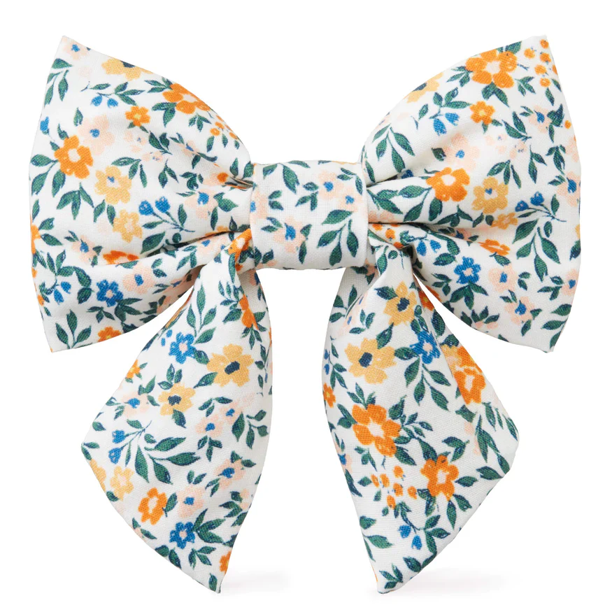 Meadow Floral Dog Sailor Bow (Made in the USA) - Image 2