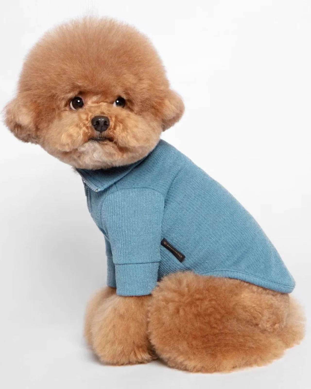 Foldover Half-Zip Dog Knit Sweater (FINAL SALE) - Image 7