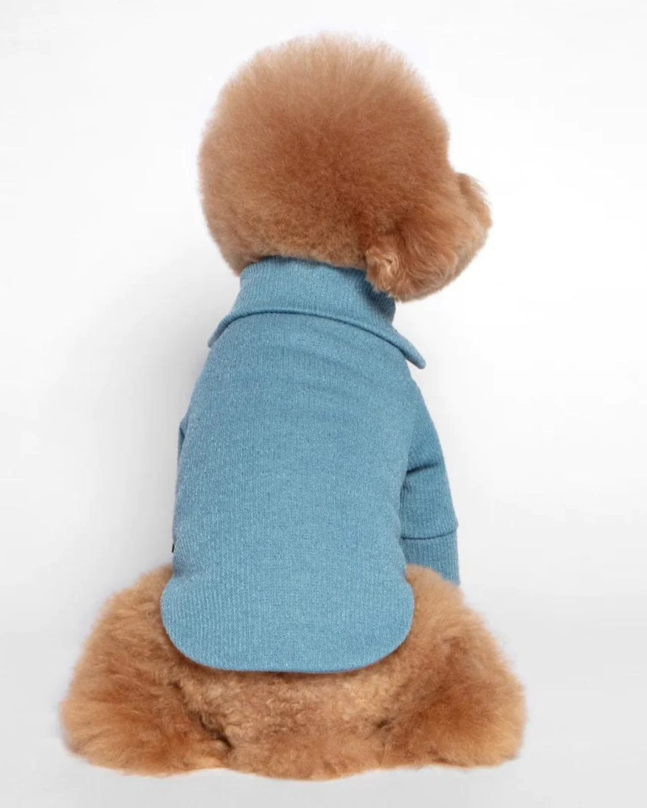 Foldover Half-Zip Dog Knit Sweater (FINAL SALE) - Image 9