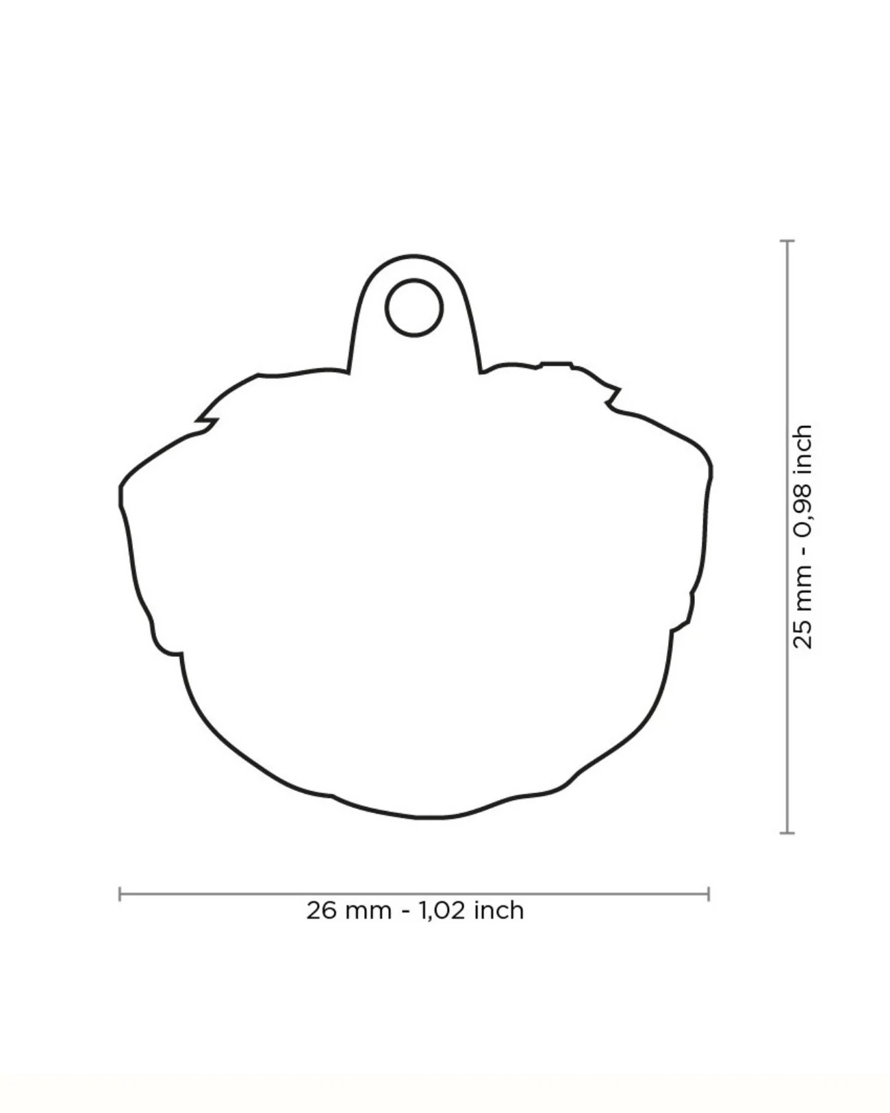 For the Love of a Pug Custom Pet ID Tag - Image 2