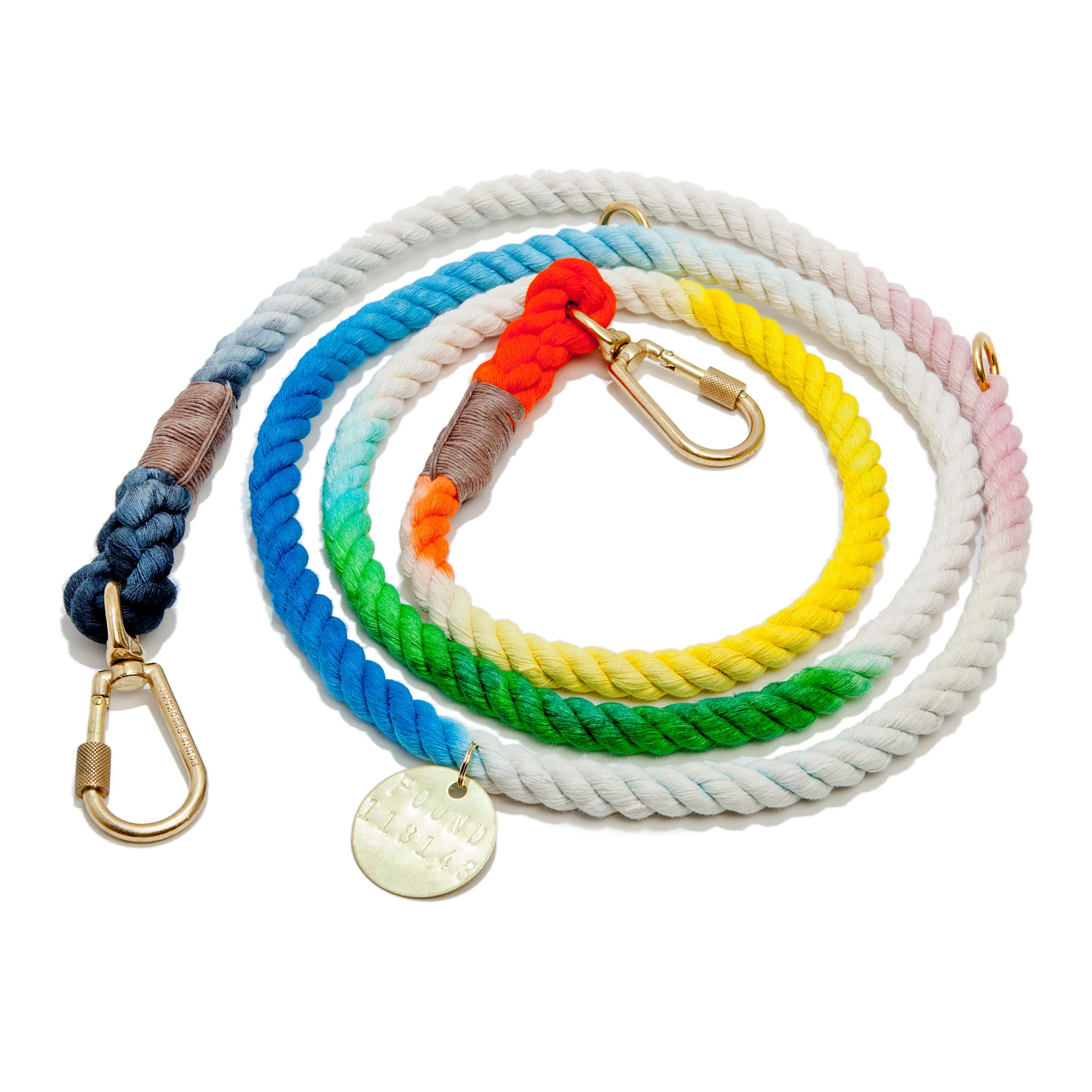 Adjustable Rope Lead in Dog & Co. Ombre (Made in the USA) - Image 2