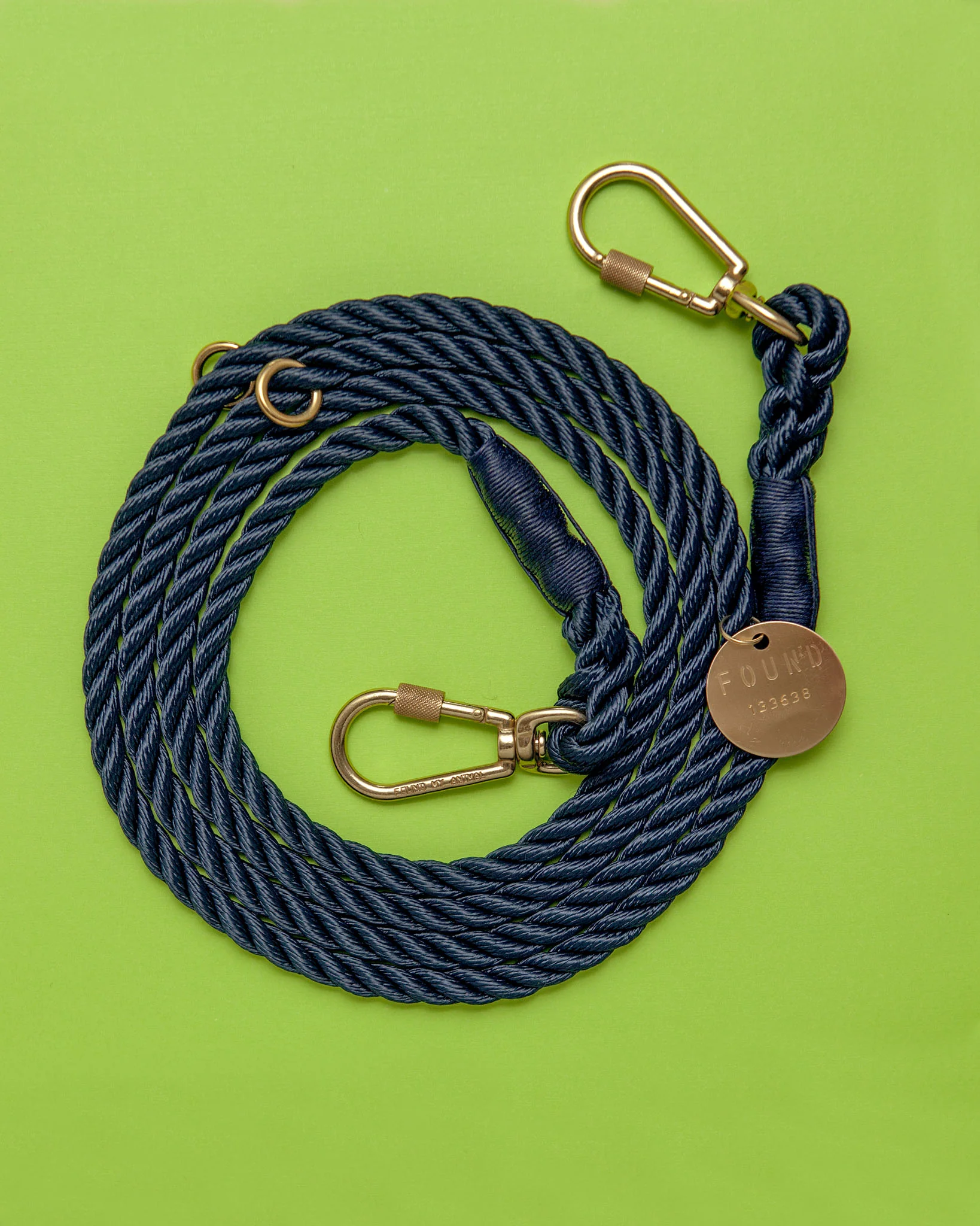Adjustable Rope Lead in Navy