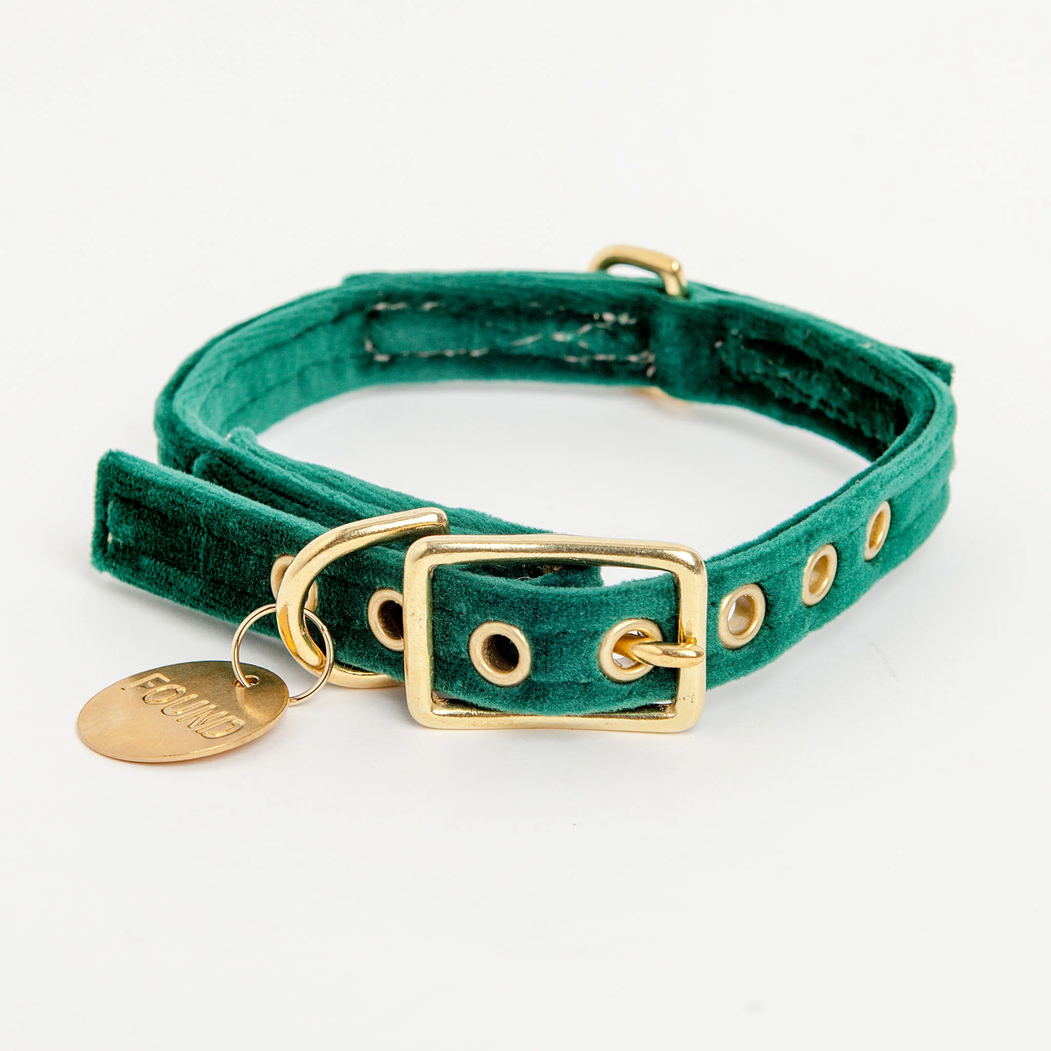 Velvet Collar in Emerald Green (FINAL SALE)