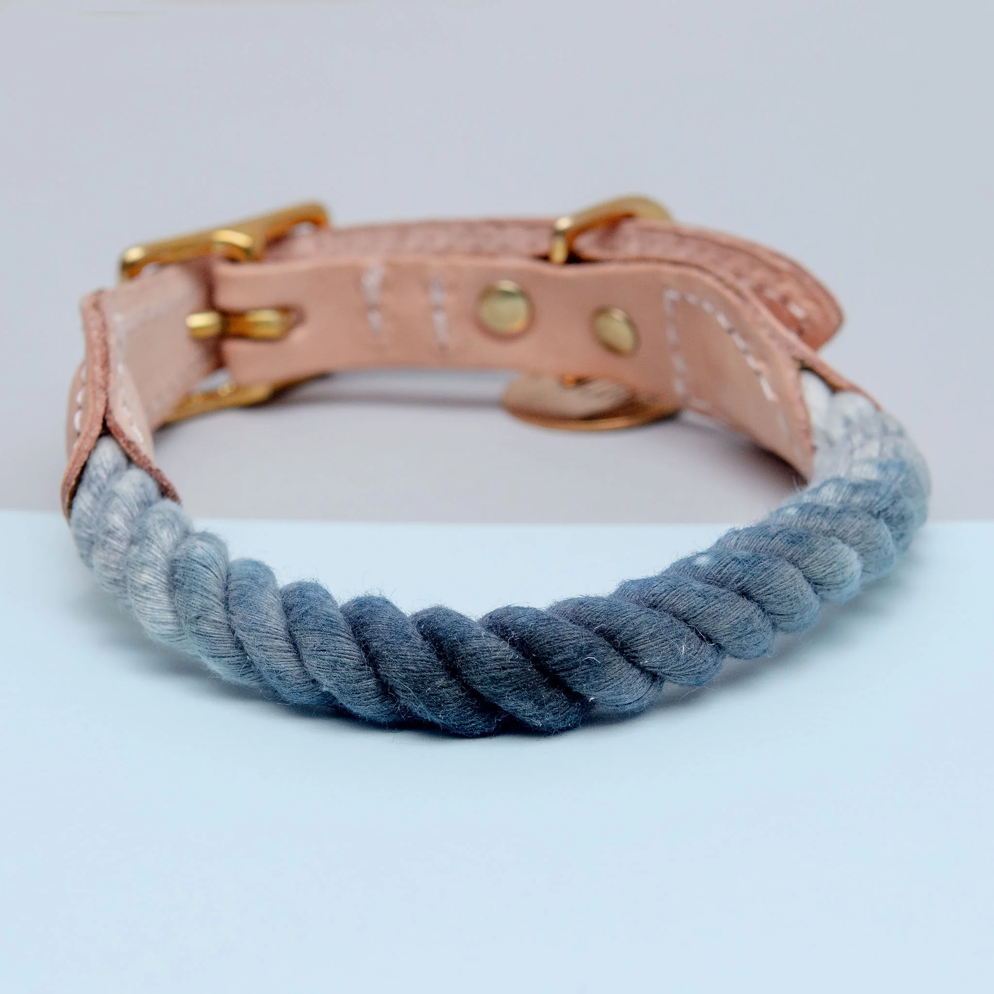 Rope Collar in Grey Ombré (Made in the USA) (FINAL SALE) - Image 2