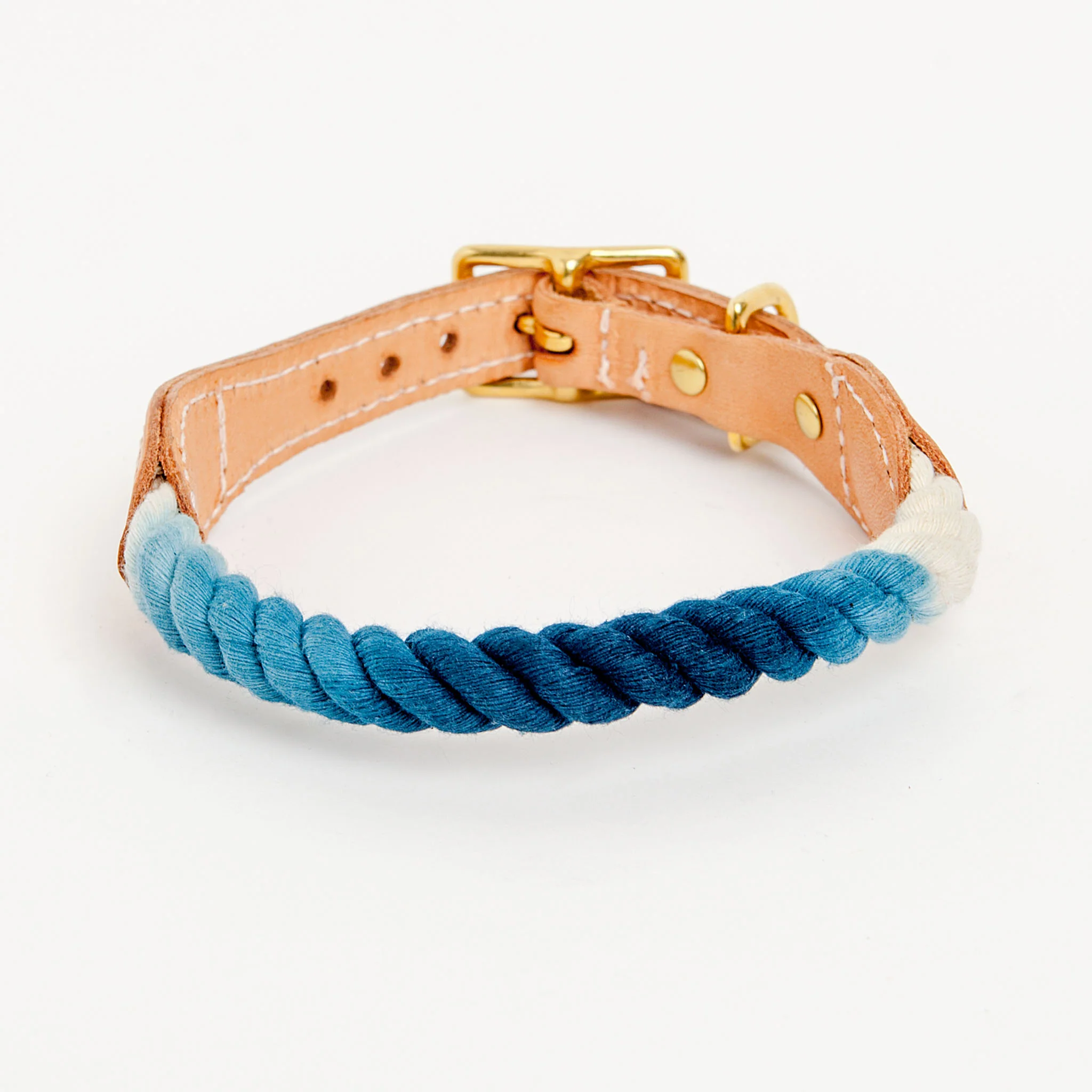 Rope Collar in Indigo Ombre (Made in the USA)<br>(FINAL SALE) - Image 2