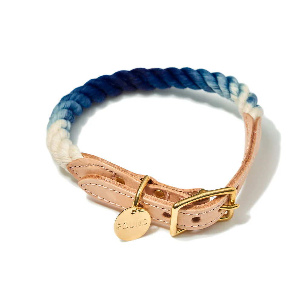 Rope Collar in Indigo Ombre (Made in the USA)<br>(FINAL SALE) - Image 3