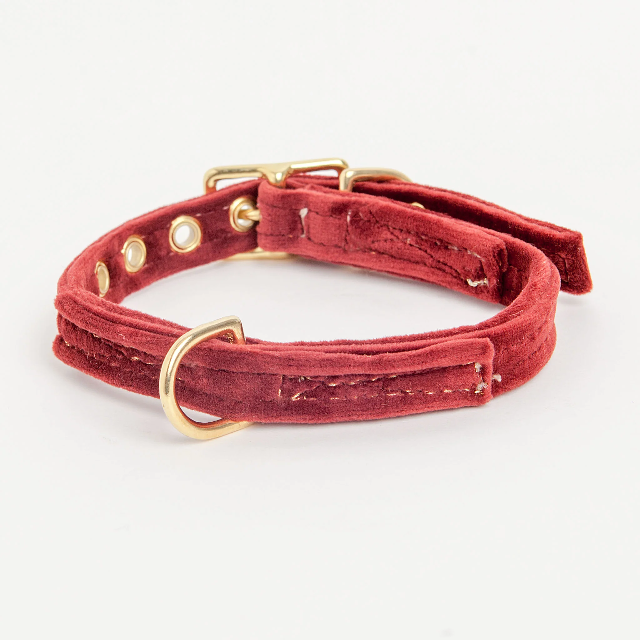 Velvet Collar in Burgundy (FINAL SALE) - Image 2