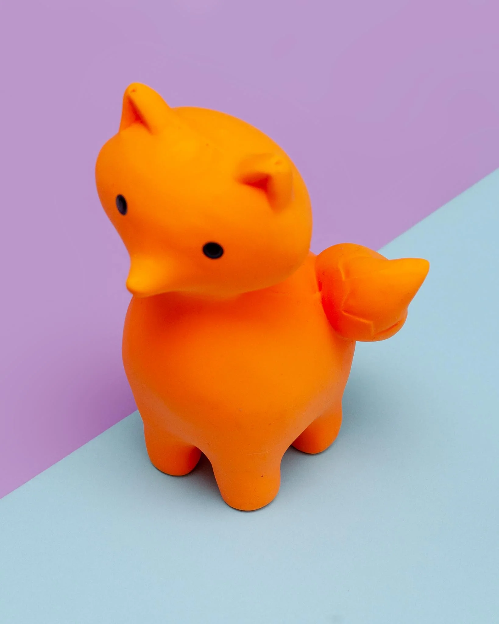 Fox Latex Squeaky Dog Chew Toy - Image 2