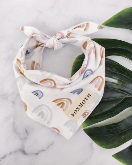 Natural Rainbow Dog Bandana (FINAL SALE) - Image 3
