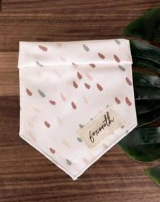 Earth Tone Speckled Dog Bandana - Image 2