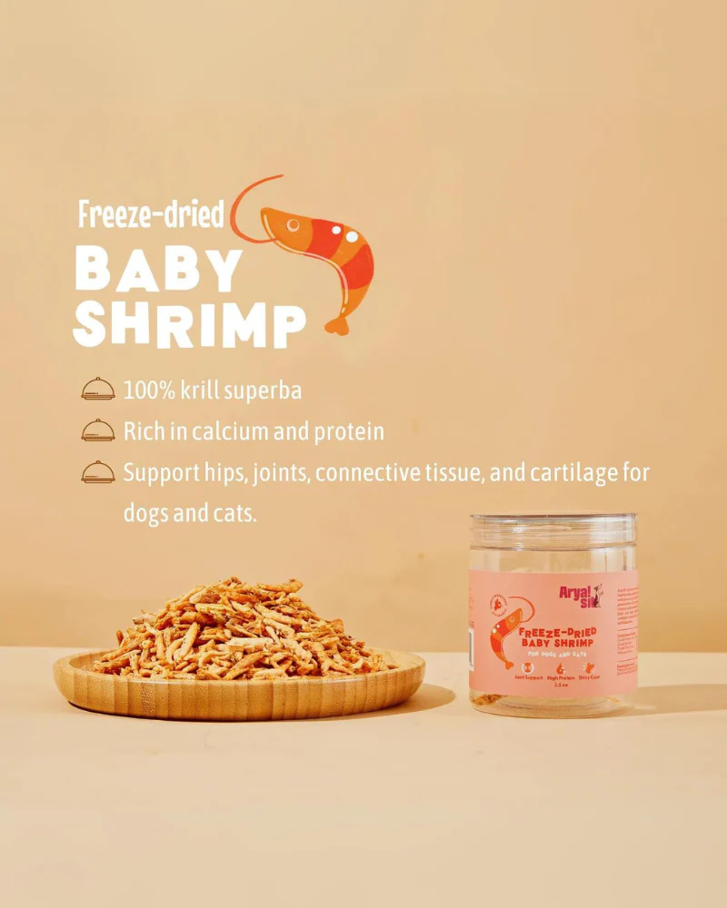Freeze-Dried Baby Shrimp Treat for Dogs & Cats - Image 3