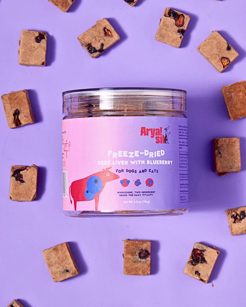 Freeze-Dried Beef Liver & Blueberry For Dogs & Cats