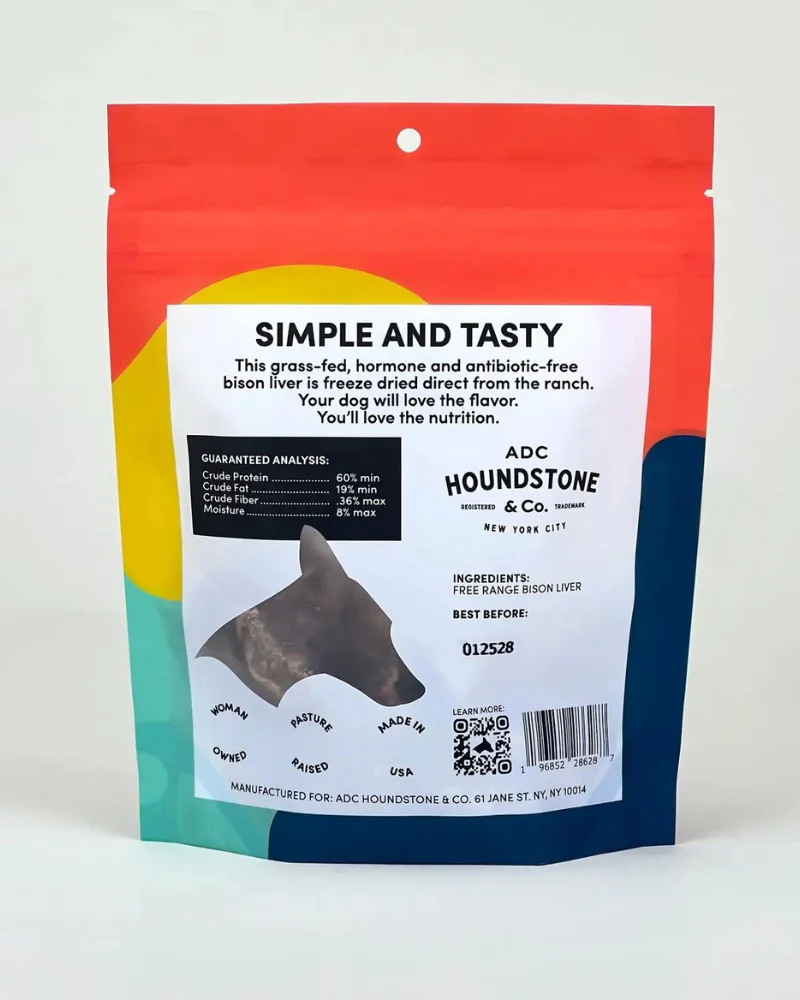 Freeze-Dried Bison Liver Dog Treats (2oz) - Image 2