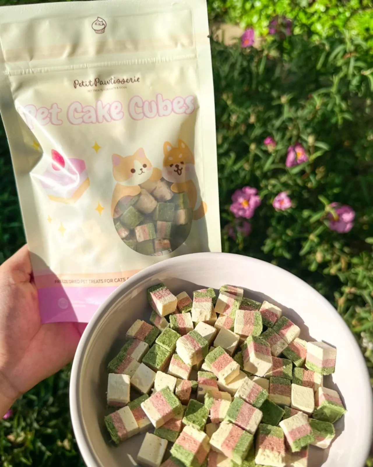 Freeze Dried Chicken Cake Cube Treats for Cats and Dogs - Image 4