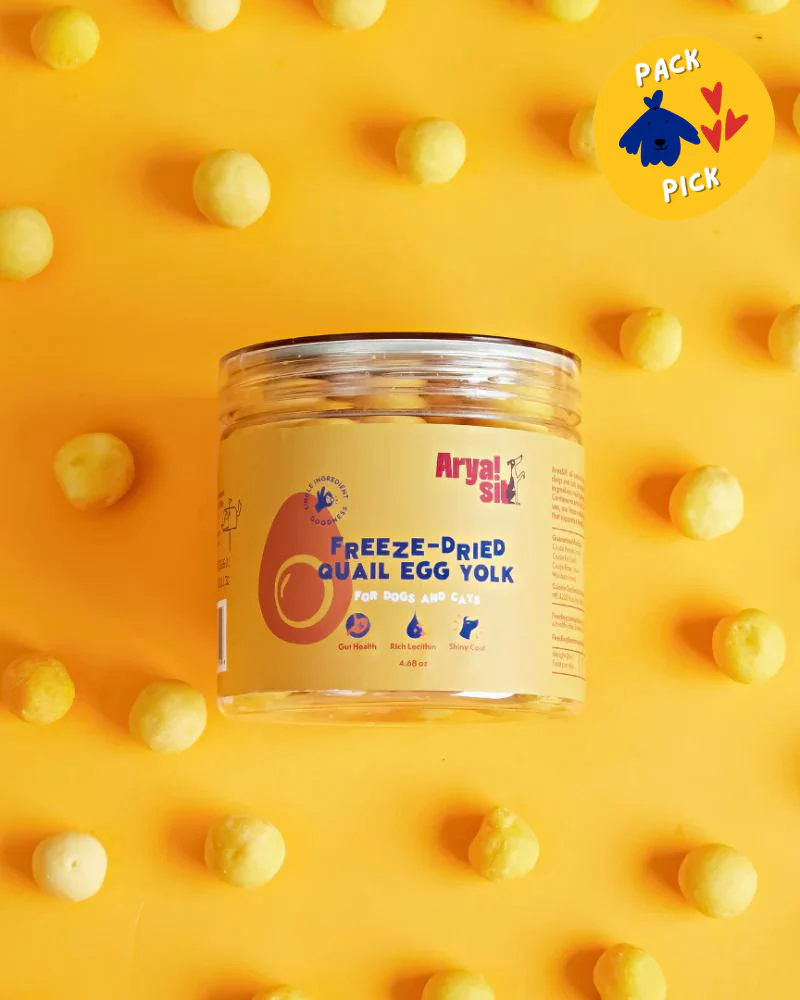 Freeze-Dried Quail Egg Yolk Treat for Dogs & Cats