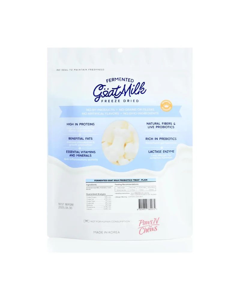 Freeze-Dried Probiotic Goat Yoghurt Dog Treat (Plain) - Image 3