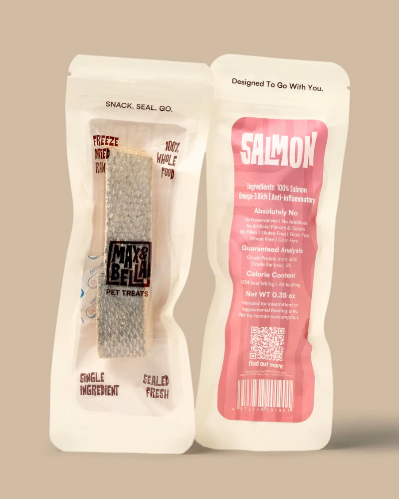 Freeze-Dried Salmon On-the-Go Dog Treat Pack - Image 2