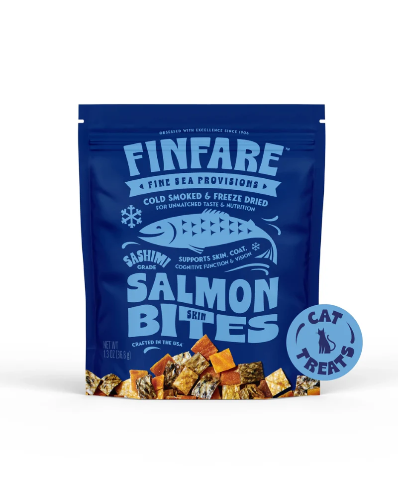 Freeze-Dried Salmon Skin Bites for Cats - Image 2