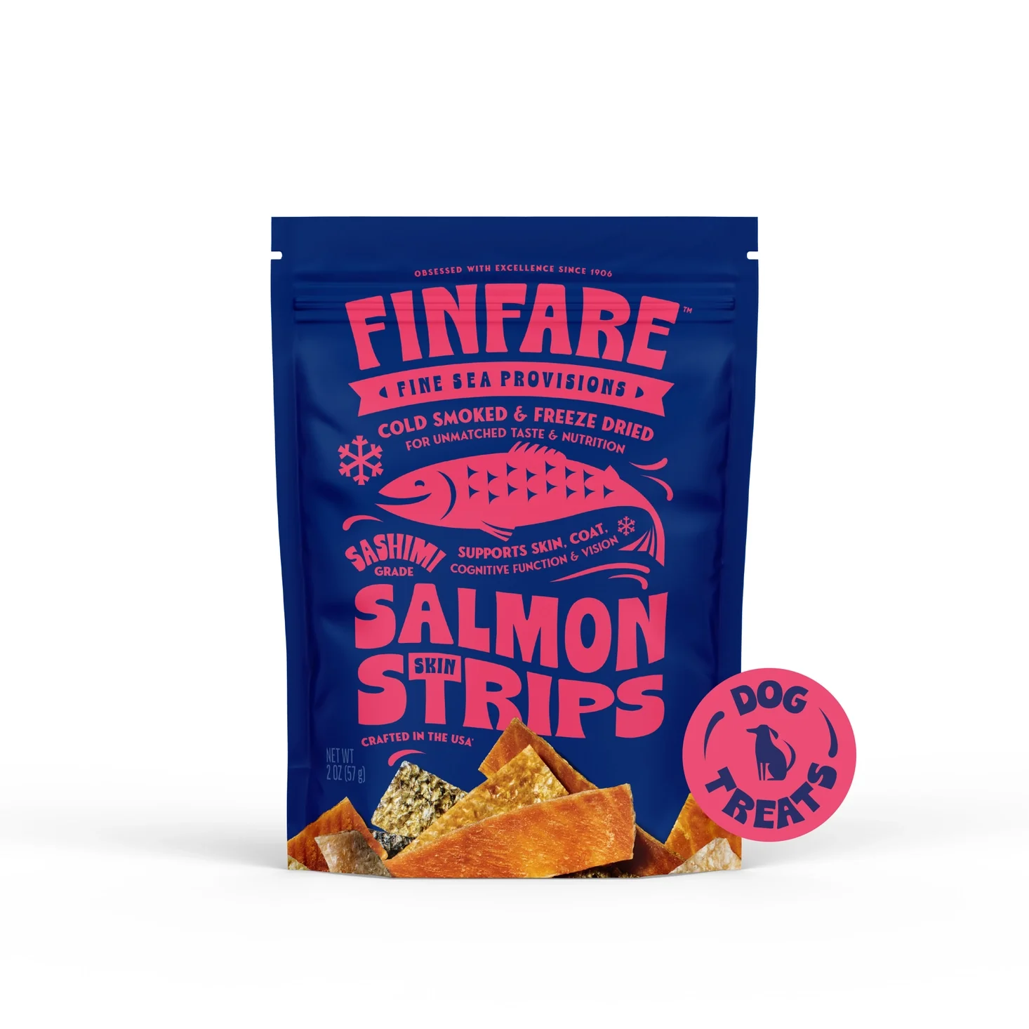 Freeze-Dried Salmon Skin Strips for Dogs - Image 2