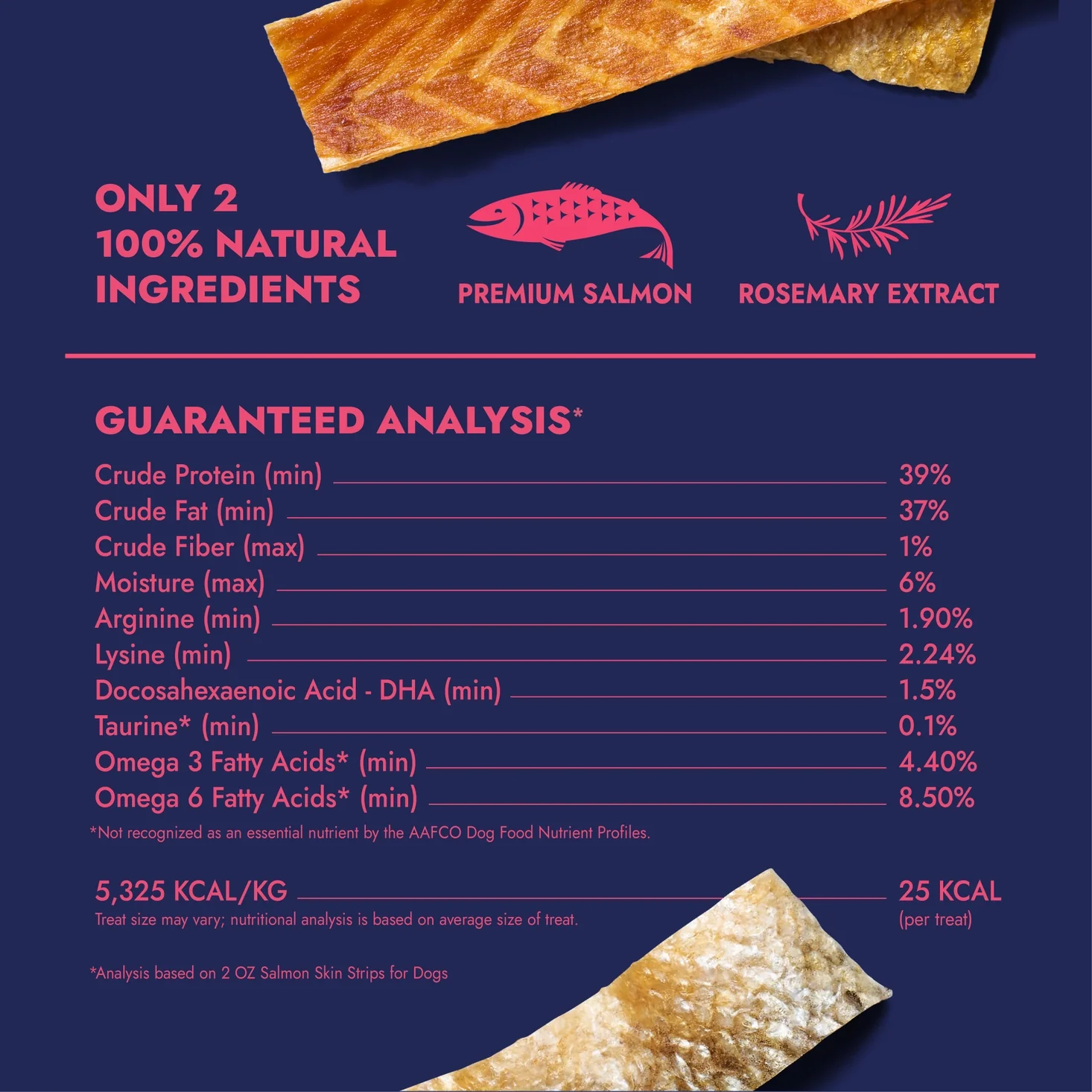 Freeze-Dried Salmon Skin Strips for Dogs - Image 3