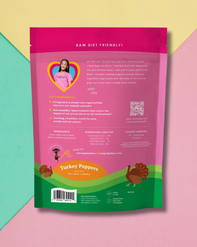 Freeze-Dried Turkey Poppers Dog Treats - Image 3